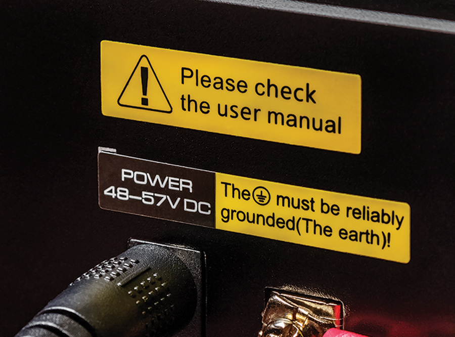 safety warning on electrical product