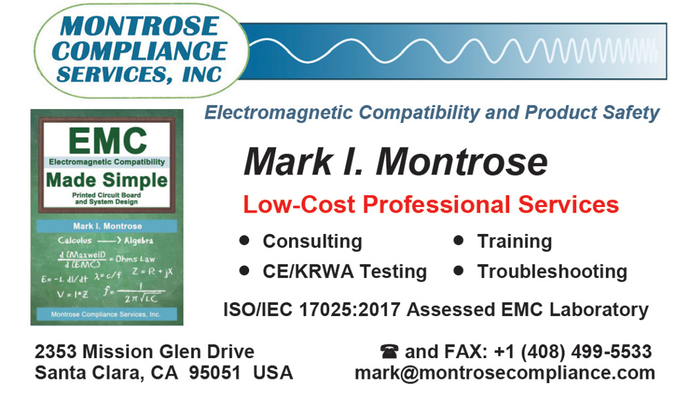 Montrose Compliance Services business card