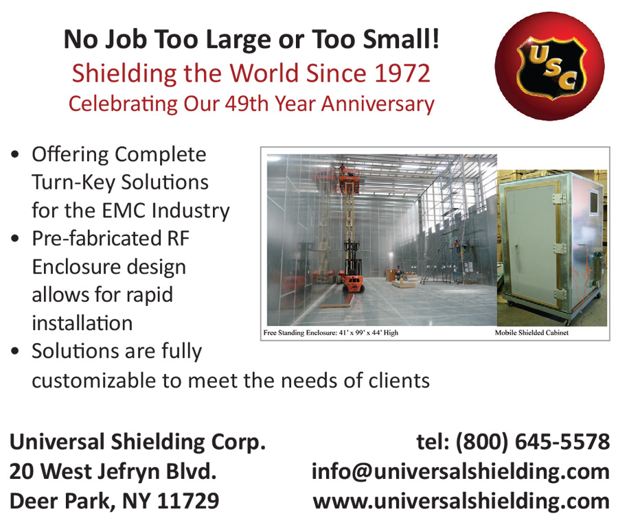 Universal Shielding Corp. advertisement