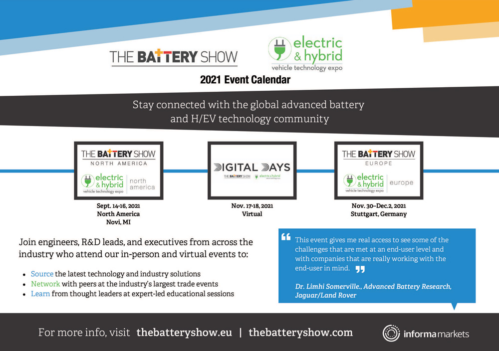 The Battery Show Advertisement