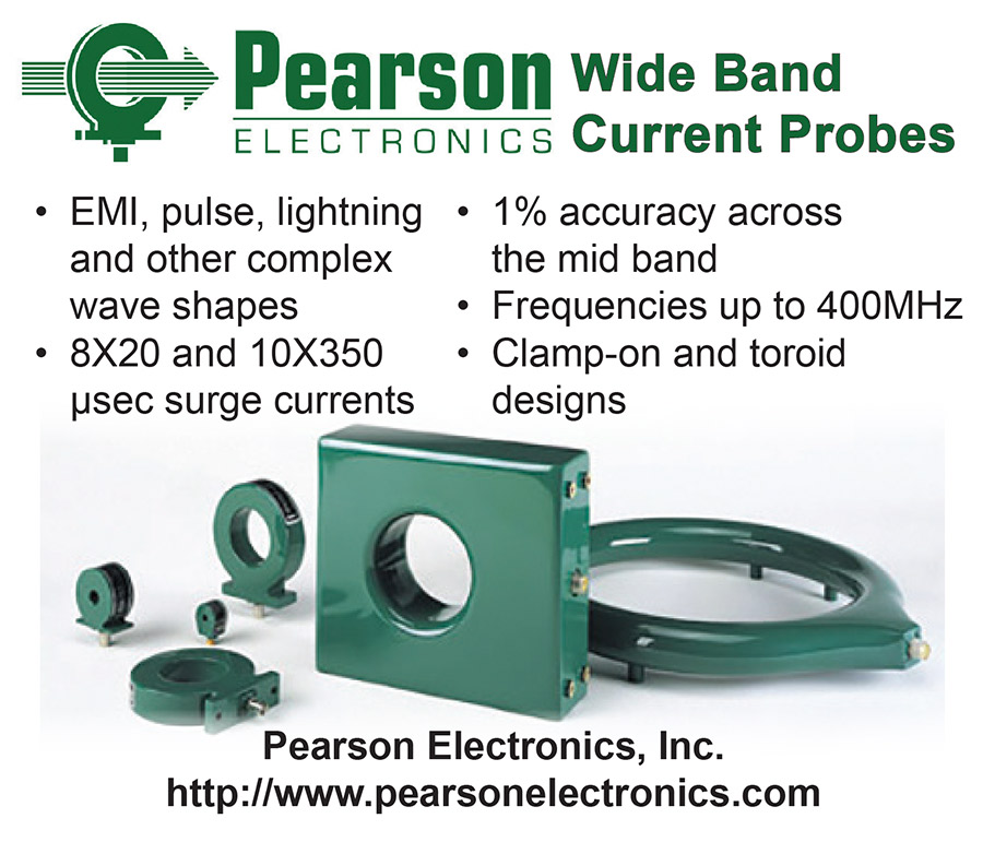 Pearson Electronics products and consulting advertisement