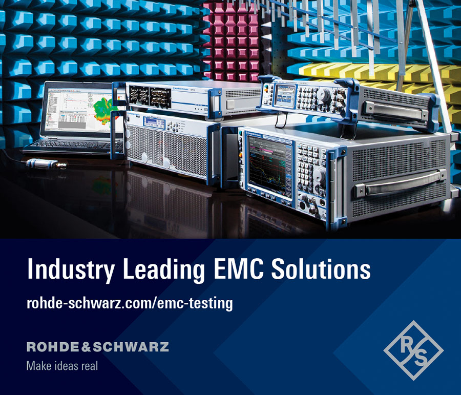 Rohde & Schwarz products and consulting advertisement