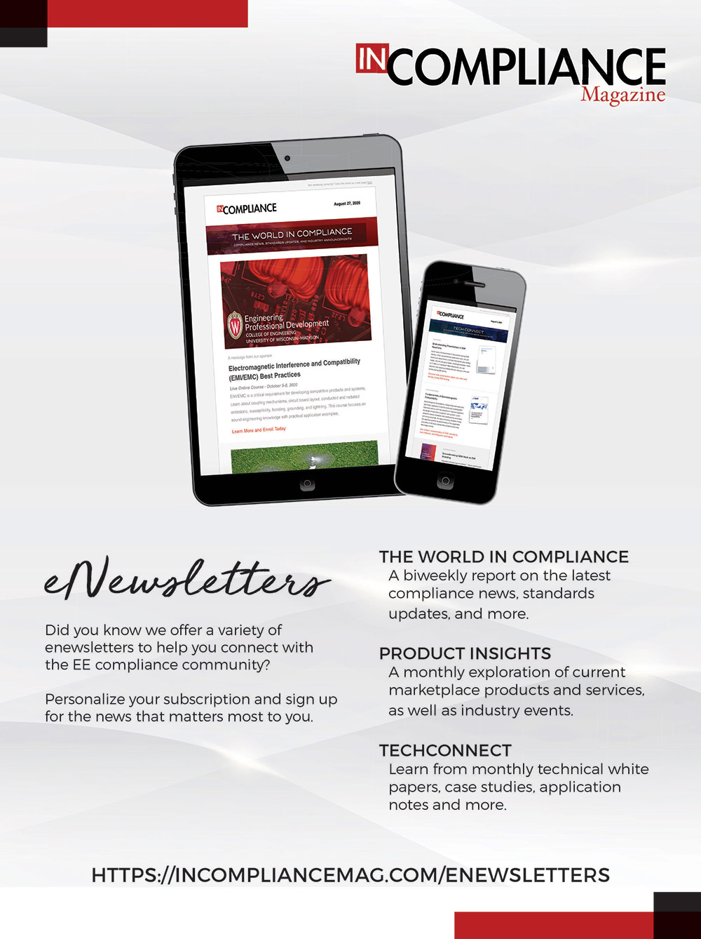 In Compliance Magazine: eNewsletters Advertisement