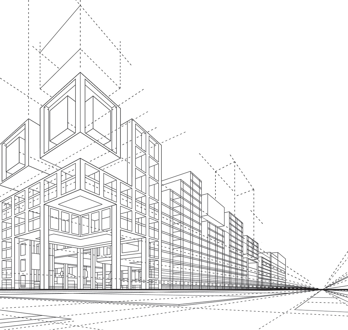 digital rendering of building