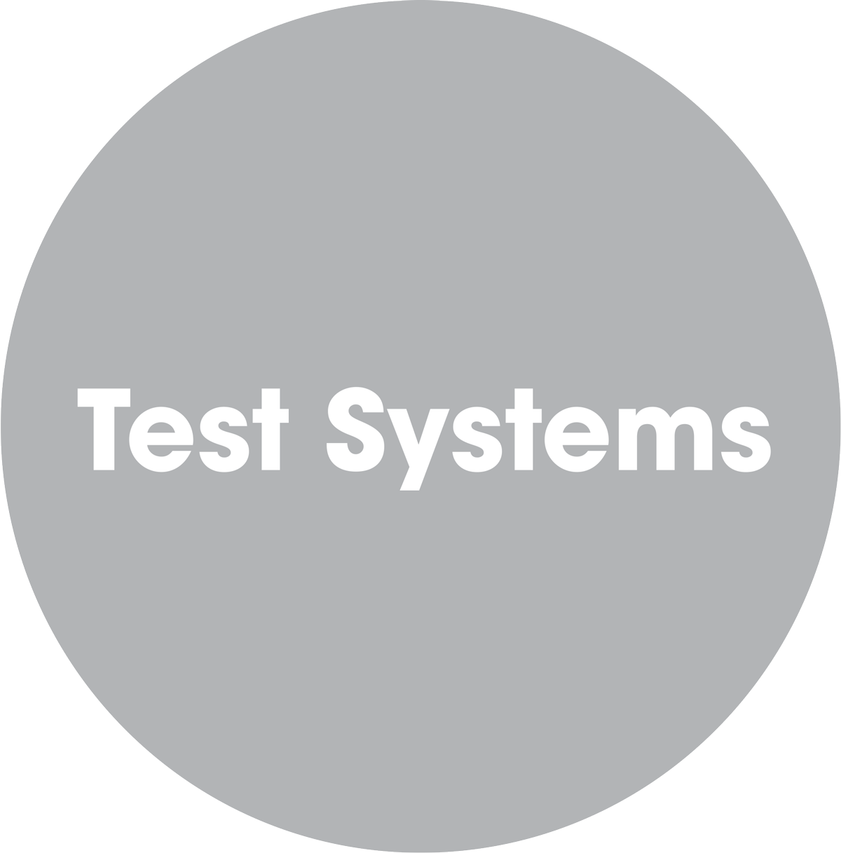 Test Systems gray button