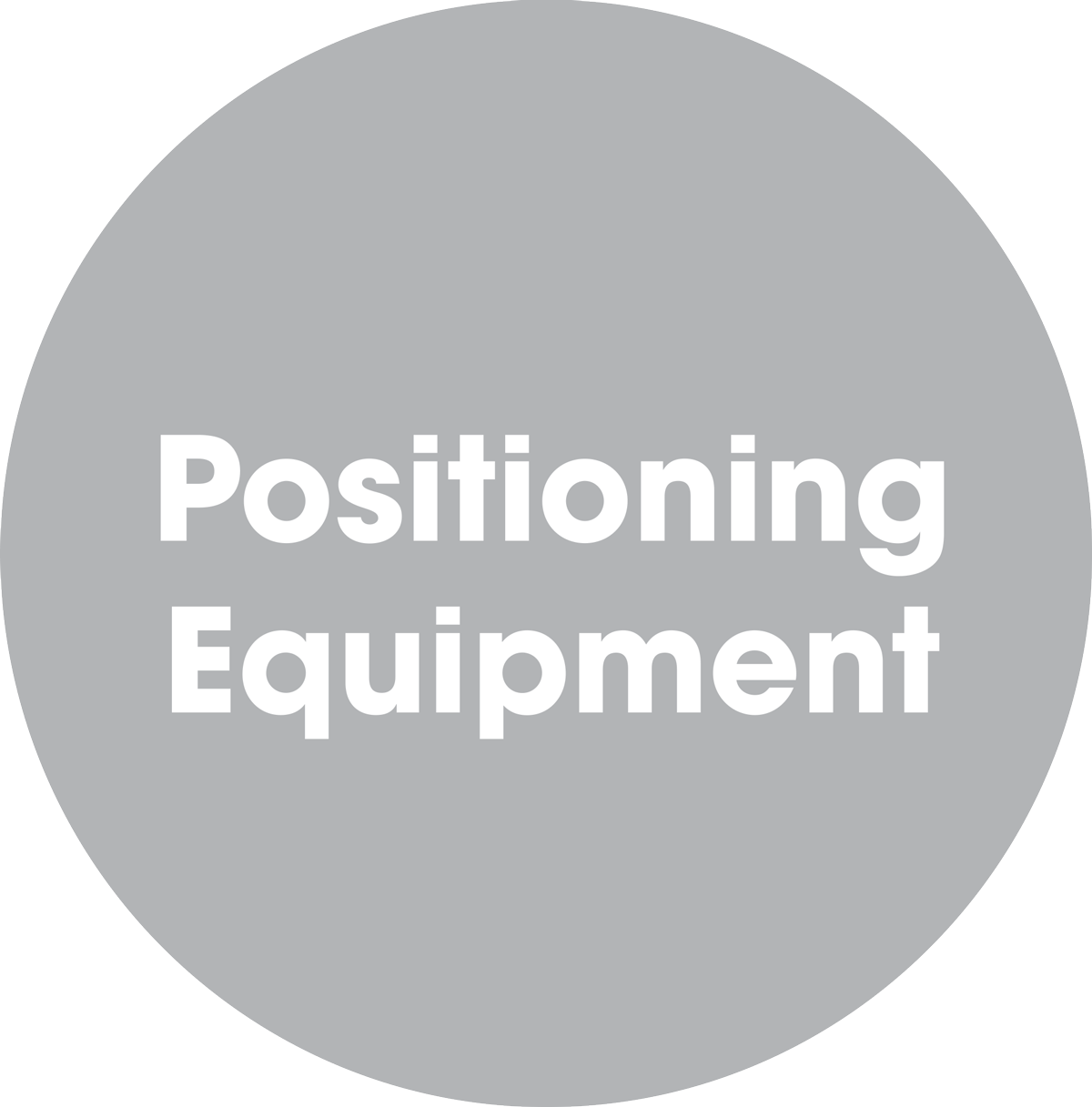 Positioning Equipment gray button