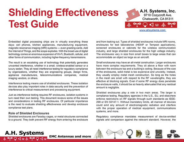A.H. Systems, Inc. guide advertisement