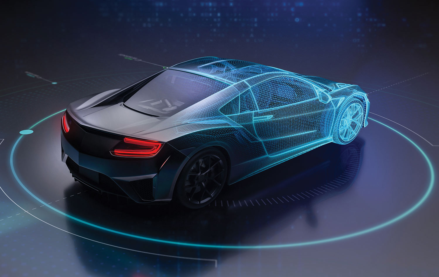 digital rendering of a car