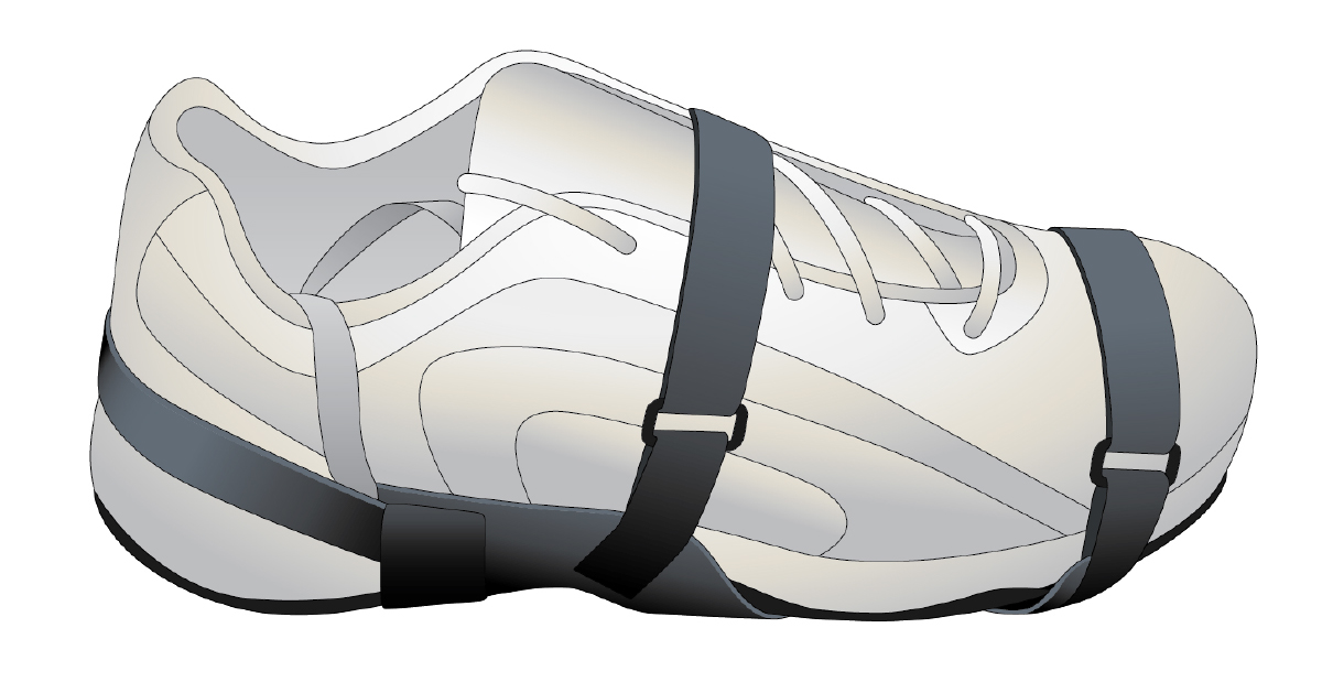 digital illustration of factory safe shoe