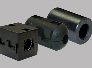 black EMI/RFI shielding technology pieces