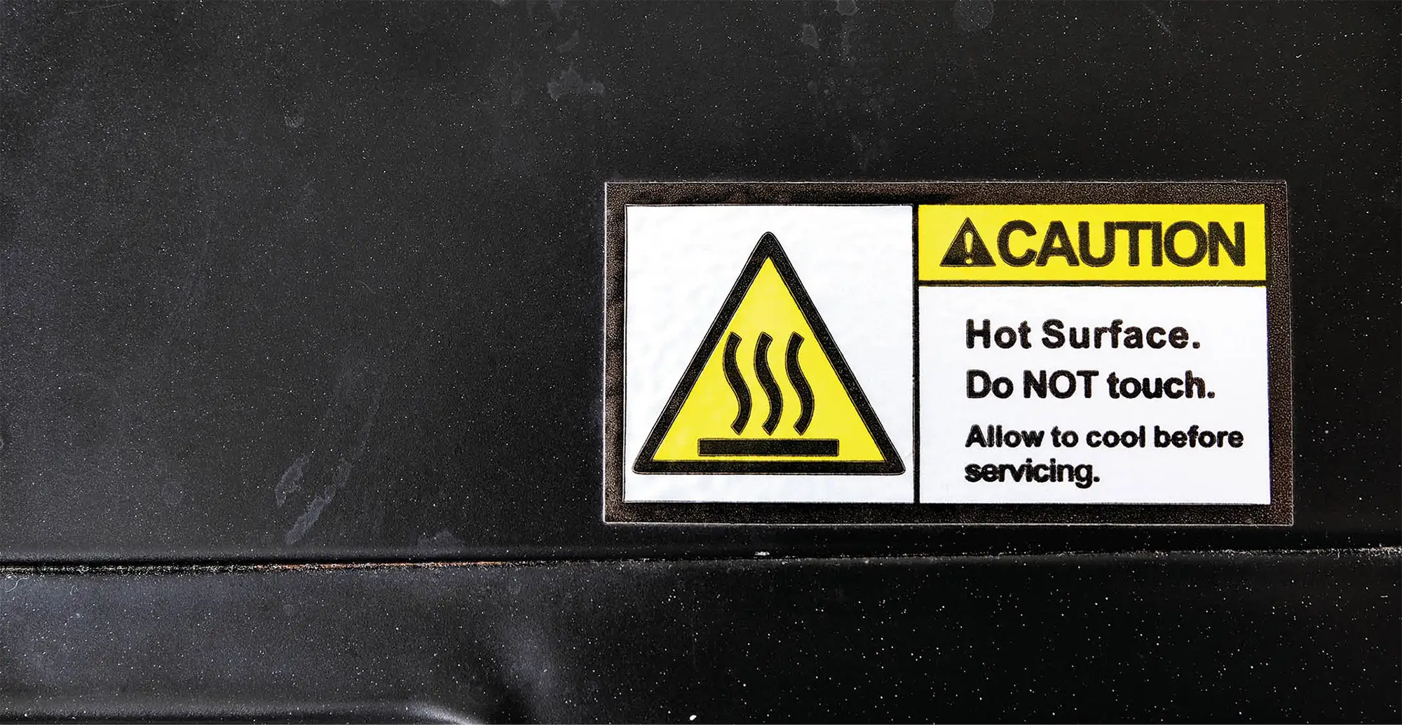 CAUTION Hot Surface sign