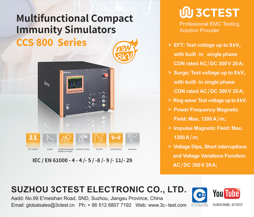 Suzhou 3ctest Electronic Co. Ltd. Advertisement