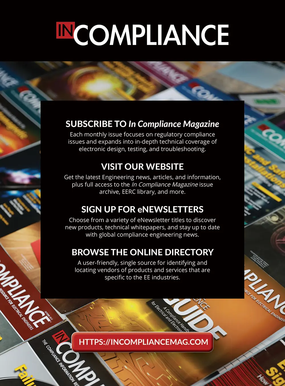 In Compliance Magazine Advertisement