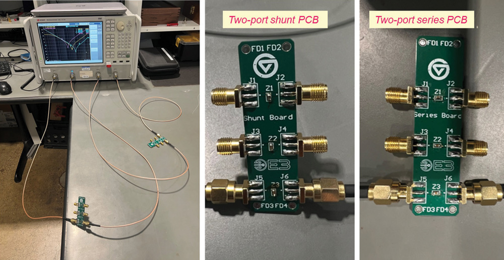 Measurement setup and PCBs