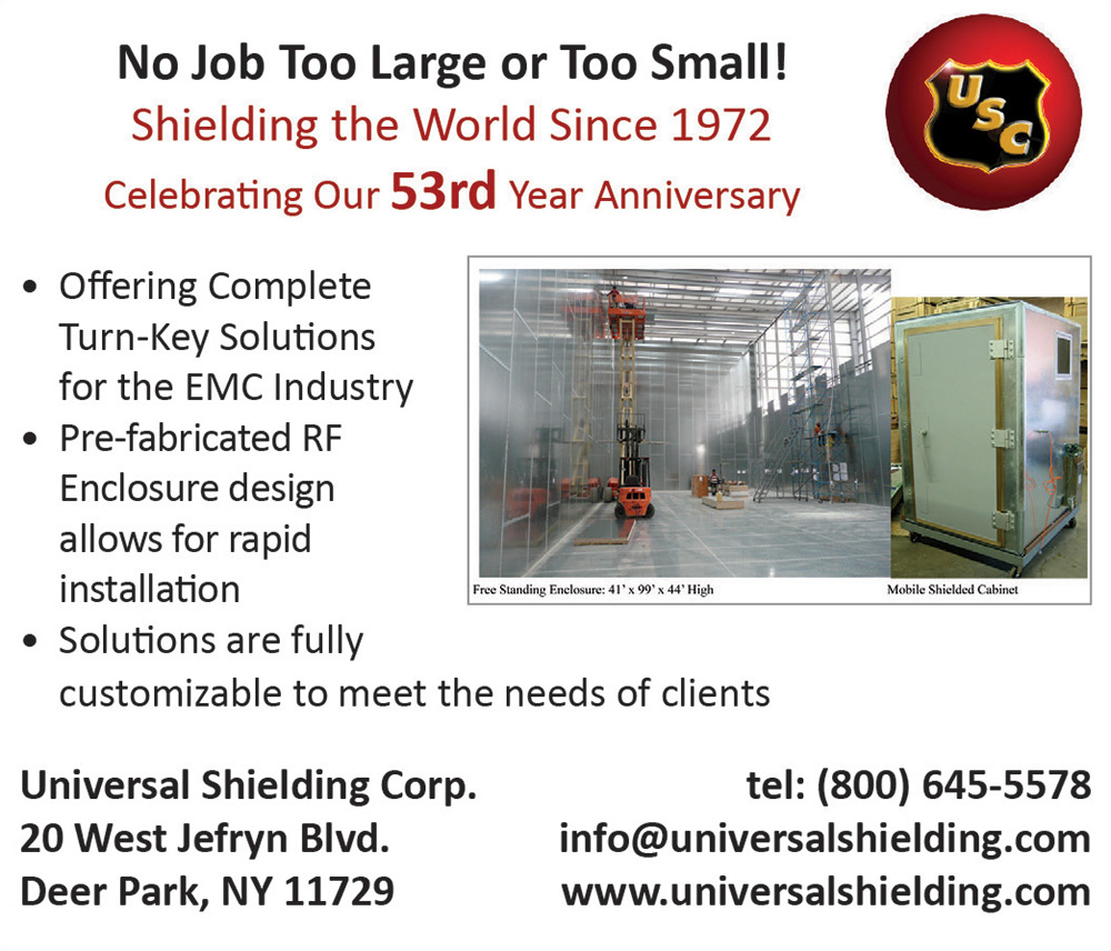 Universal Shielding Corporation Advertisement