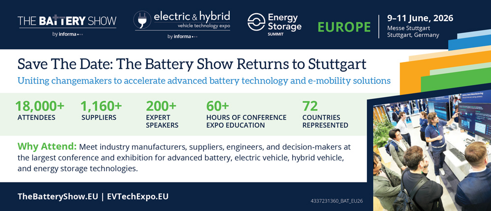 The Battery Show EU Advertisement