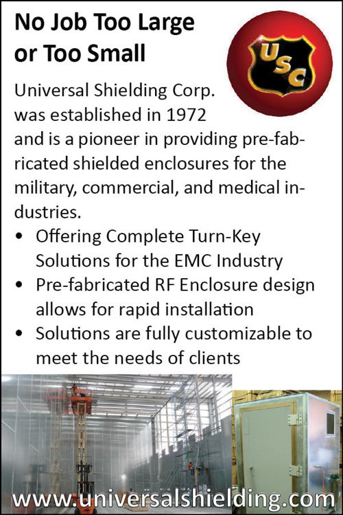 Universal Shielding Corp. Advertisement