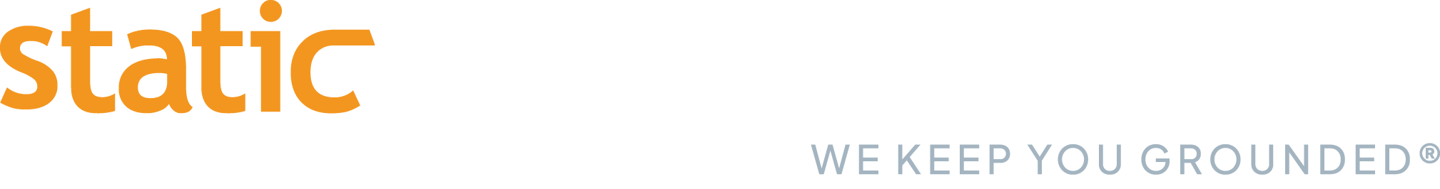 Staticworx logo in orange and white with the tagline “We Keep You Grounded,” representing an electrostatic control and workplace safety brand.