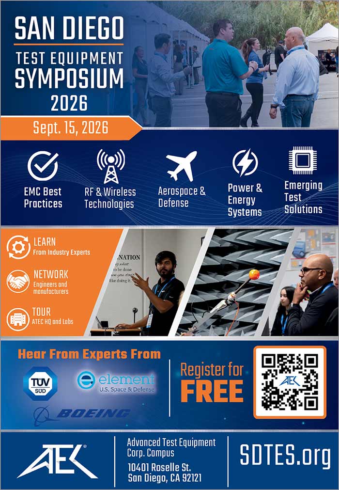 San Diego Test Equipment Showcase Advertisement
