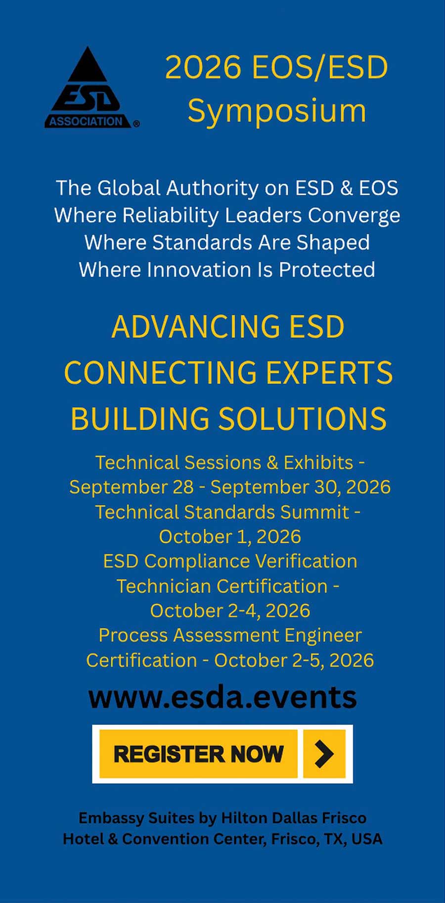 2026 EOS/ESD Symposium Advertisement